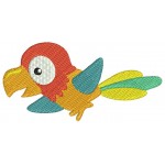 Stickdatei - Dschungeltiere Papagei